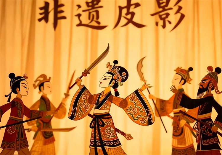 孔府皮影親手做